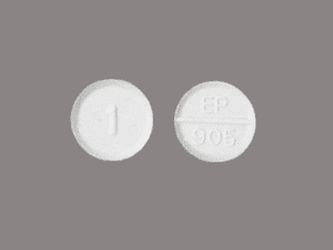 Closeup image of Ativan 1 mg