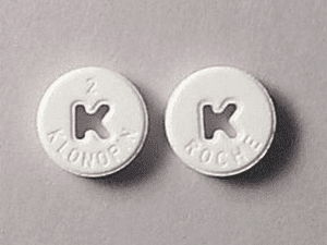 Closeup image of Klonopin 2 mg