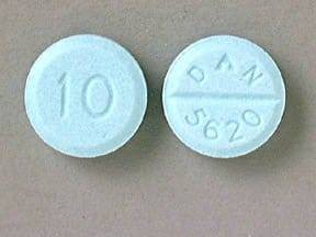 Closeup image of Valium 10 mg