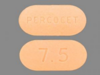 Closeup image of Percocet 7.5-325 mg